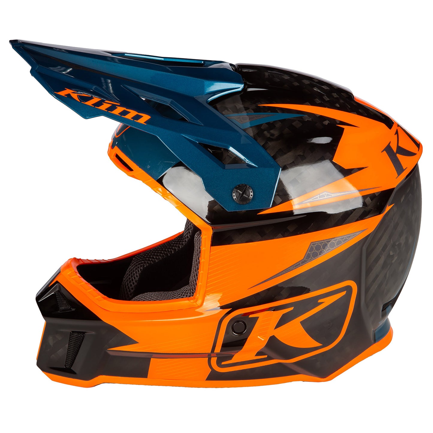 F3 CARBON PRO OFF-ROAD HELMET ECE - Striker Petrol Orange