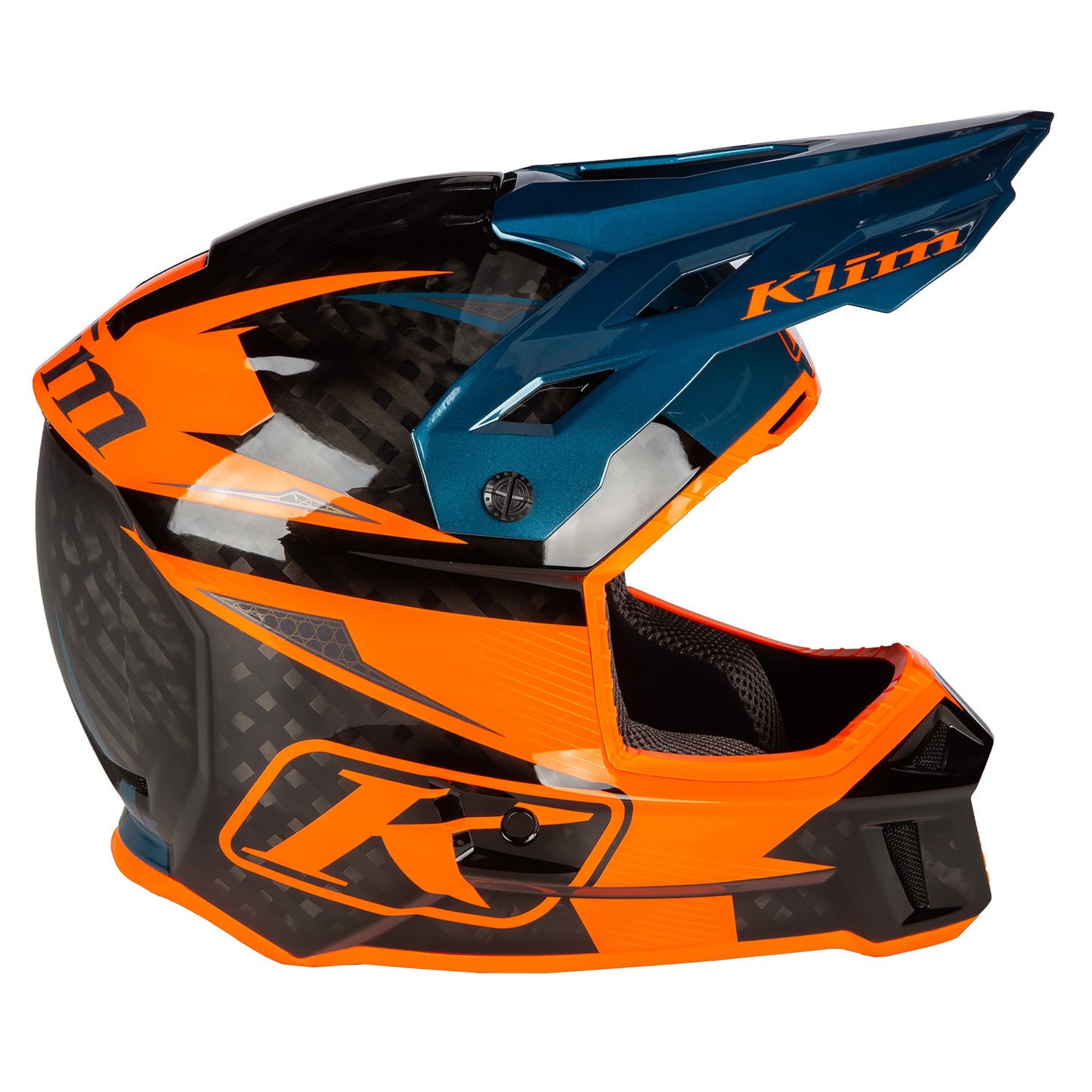 F3 CARBON PRO OFF-ROAD HELMET ECE - Striker Petrol Orange