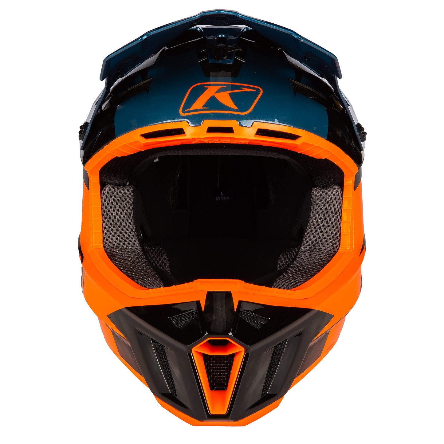 F3 CARBON PRO OFF-ROAD HELMET ECE - Striker Petrol Orange