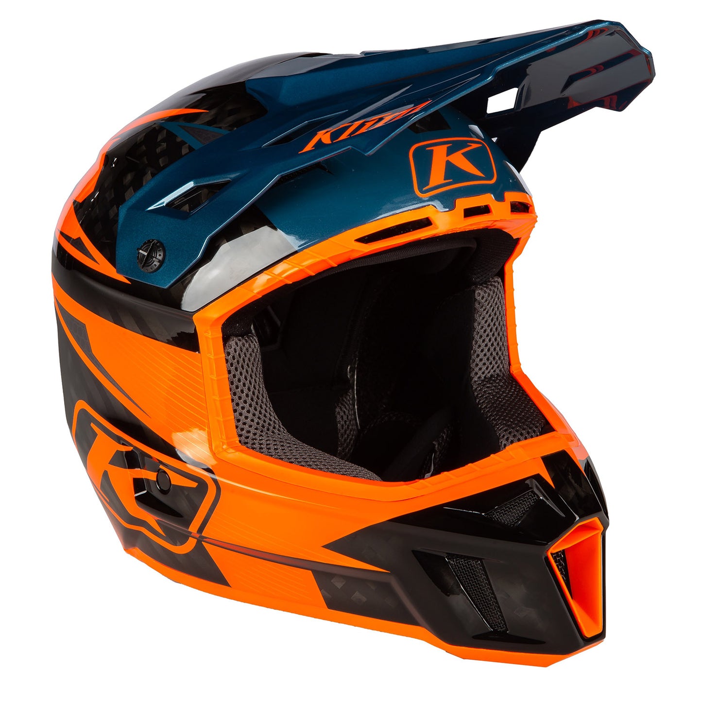 F3 CARBON PRO OFF-ROAD HELMET ECE - Striker Petrol Orange