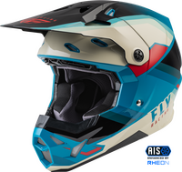 FLY RACING FORMULA CP RUSH HELMET BLACK/STONE/DARK TEAL