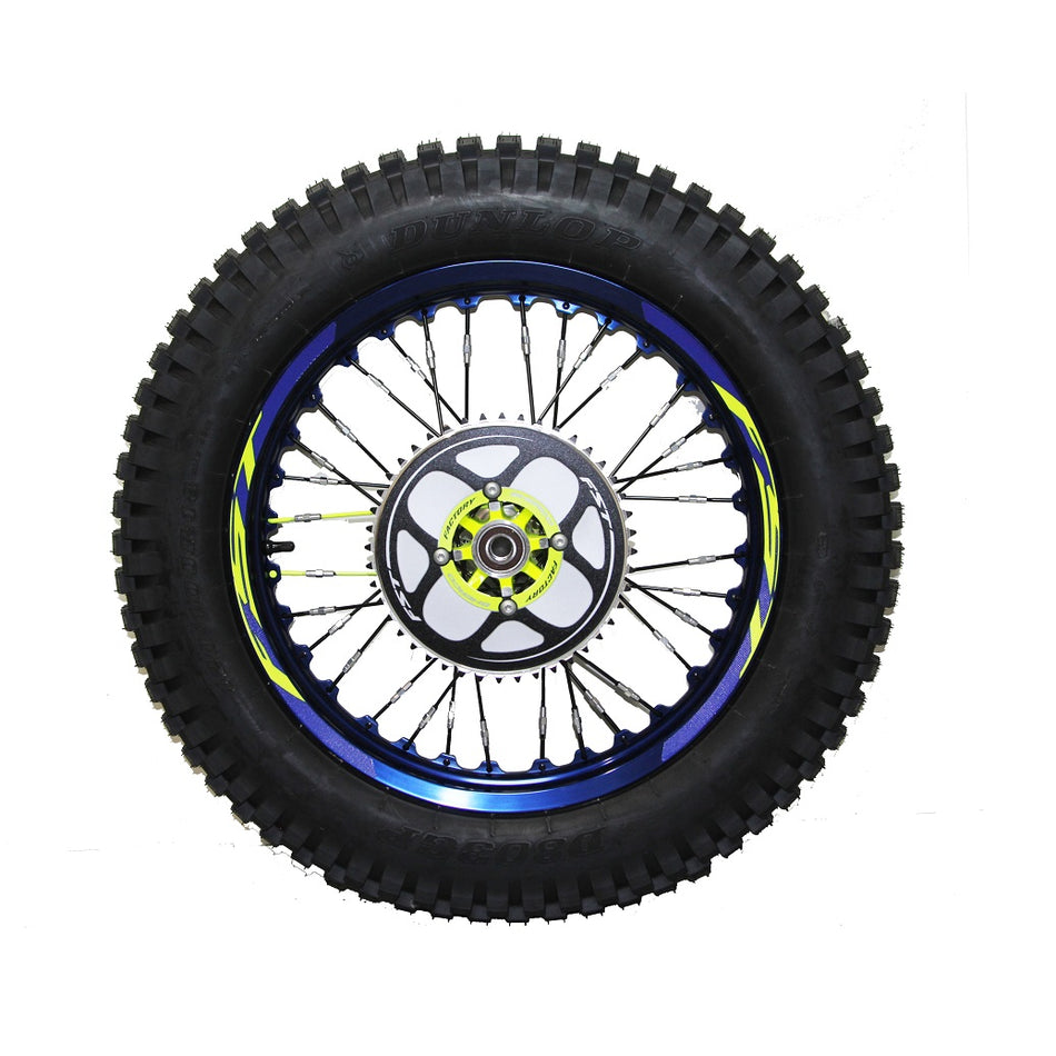 BACK WEEL TR BLUE BRIGHT 19+YELLOW FLUOR HUB Z44