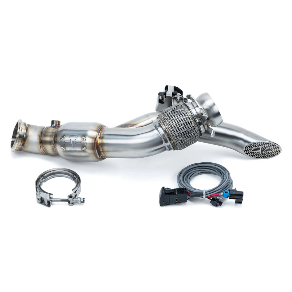 EVP Racing Shocker Electric Side-Dump Down Pipe Bullet Muffler for 2024 Can-Am Maverick R