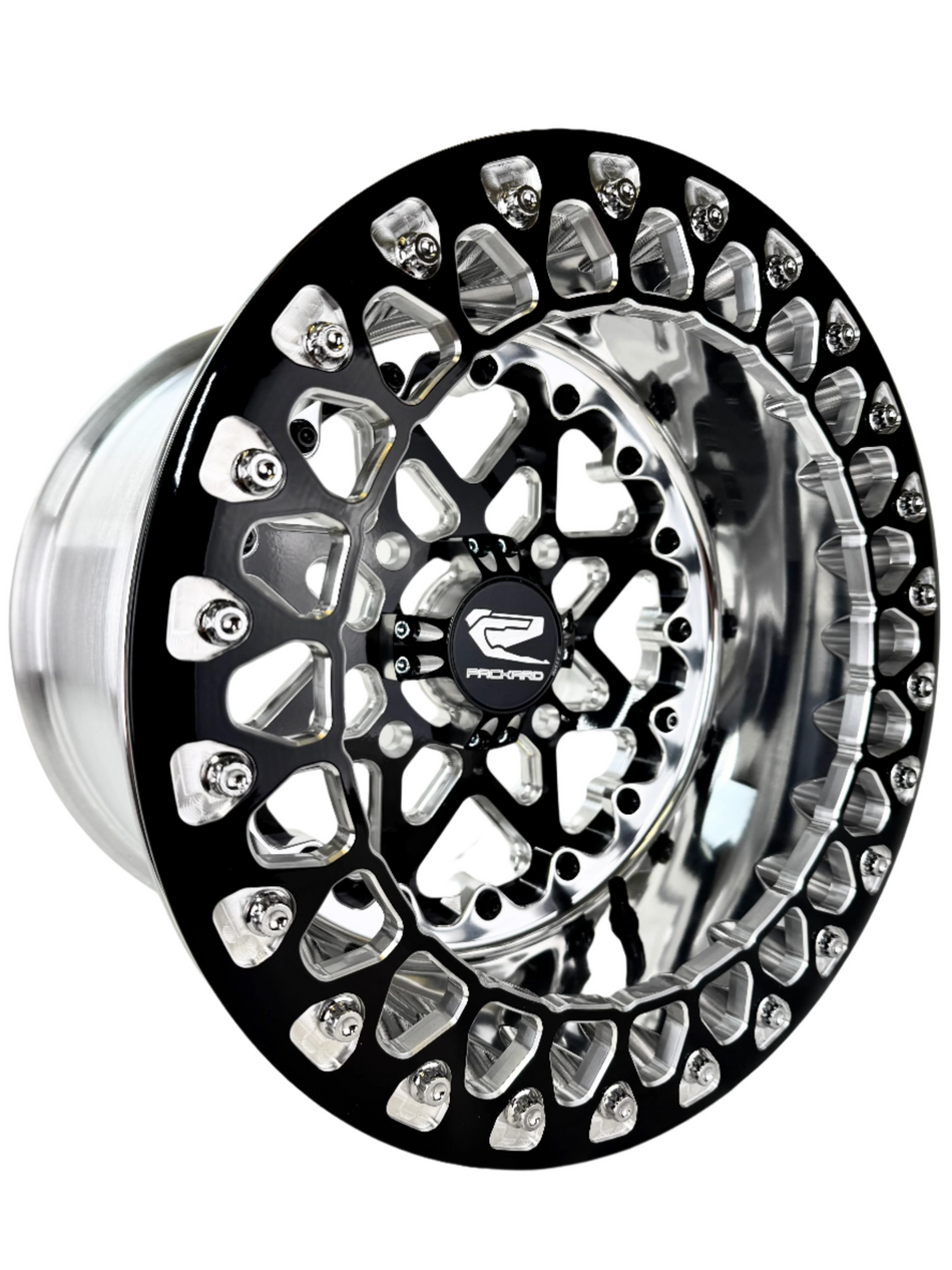 V2 Super Star - FF Forged Polished Beadlock - Gloss Black 4x110