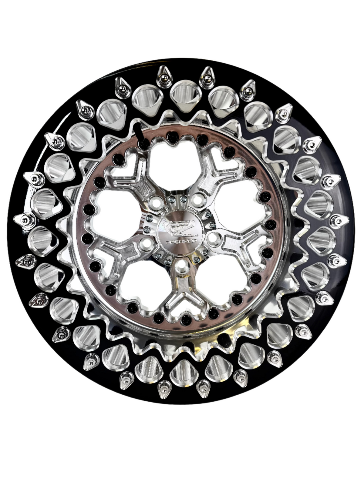 Pro R On Beadlocks Pro 5 - FF Forged Polished Beadlock - Silver RZR Pro R 5x4.5 – R&R ...