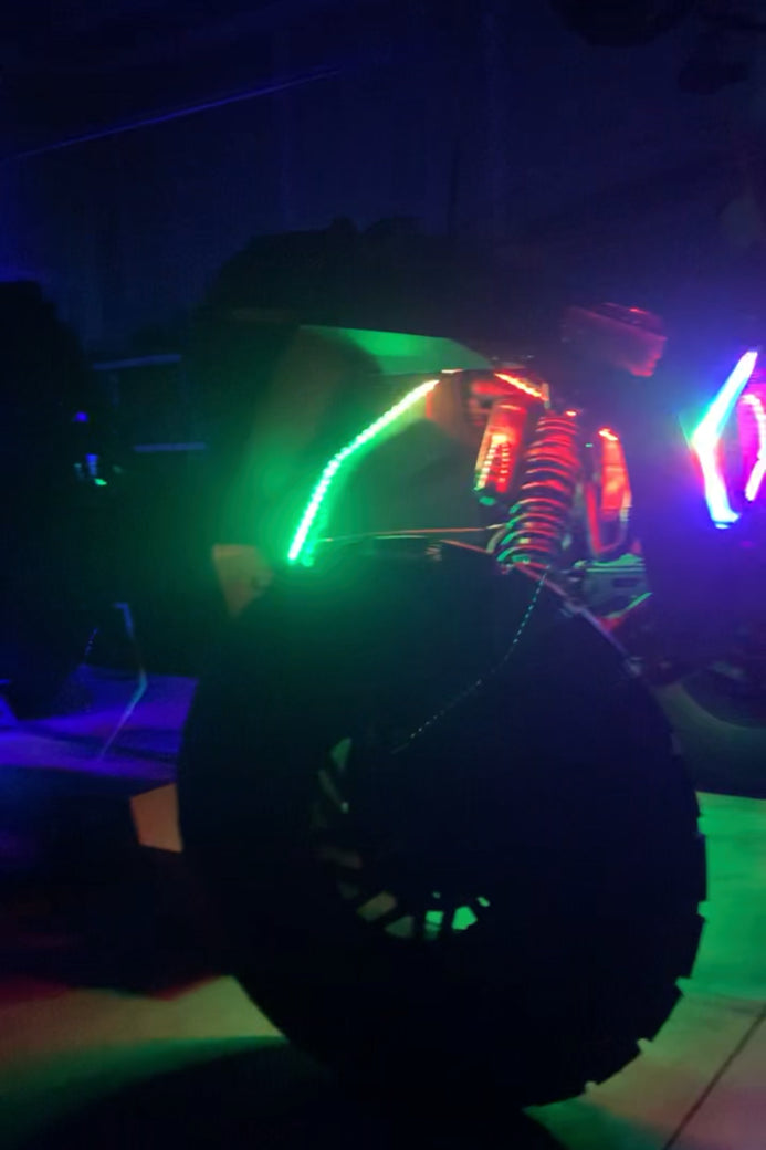 MB Whips Strip Rock Light Kit - Stage 1