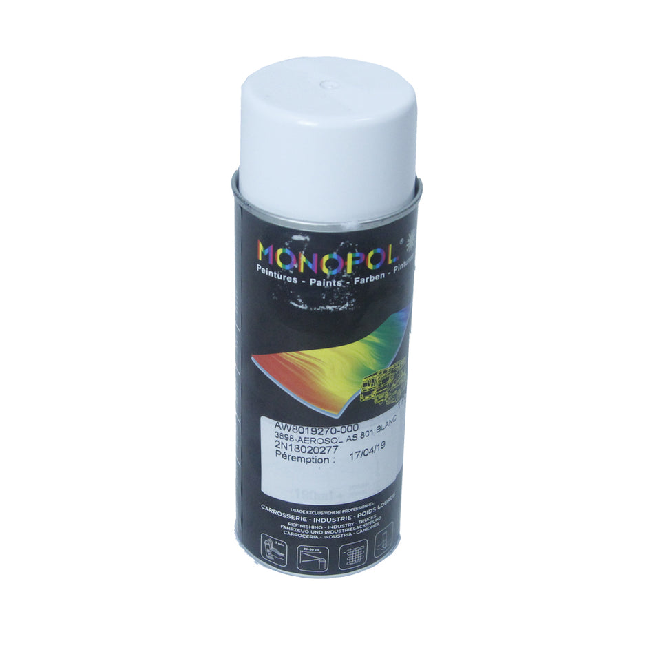 CAN OF WHITE AEROSOL  PAINT 250 END