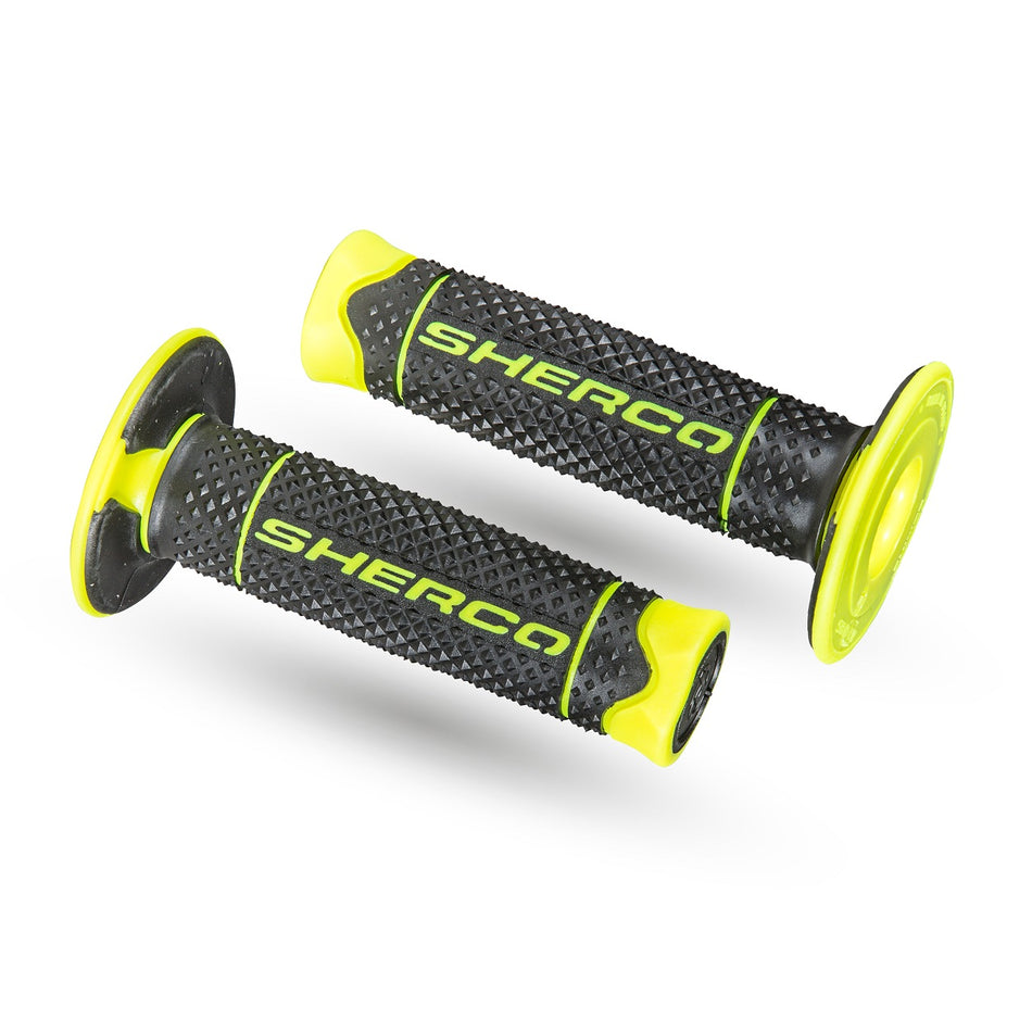 GRIPS SET  SHERCO YELLOW FLUO BLACK  SOFT