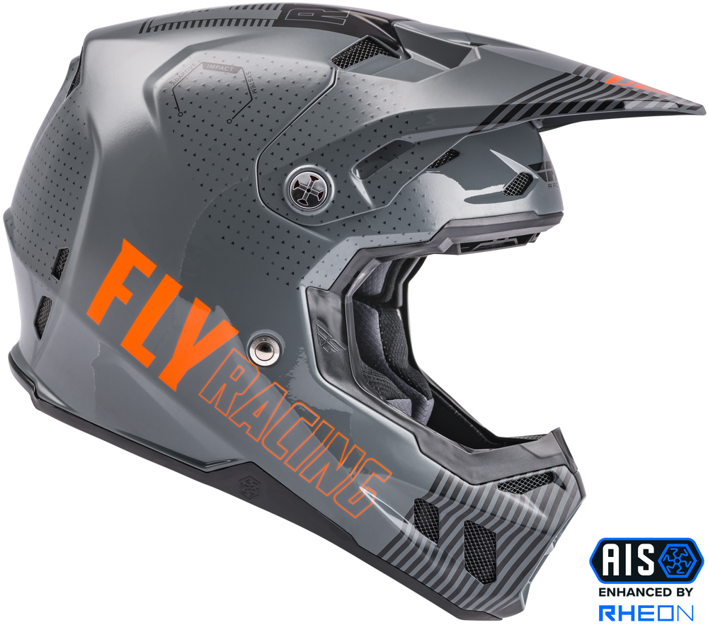 Fly Racing Formula CC Primary Helmet Grey/Orange / Medium Fly Racing Formula CC Primary Helmet Grey/Orange / Medium