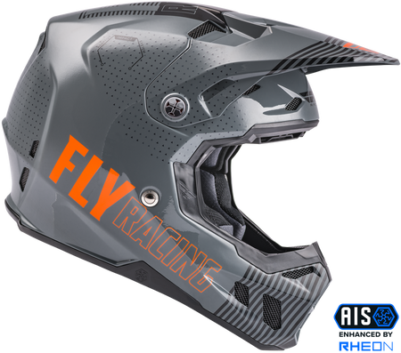 Fly Racing Formula CC Primary Helmet Grey/Orange / Medium Fly Racing Formula CC Primary Helmet Grey/Orange / Medium